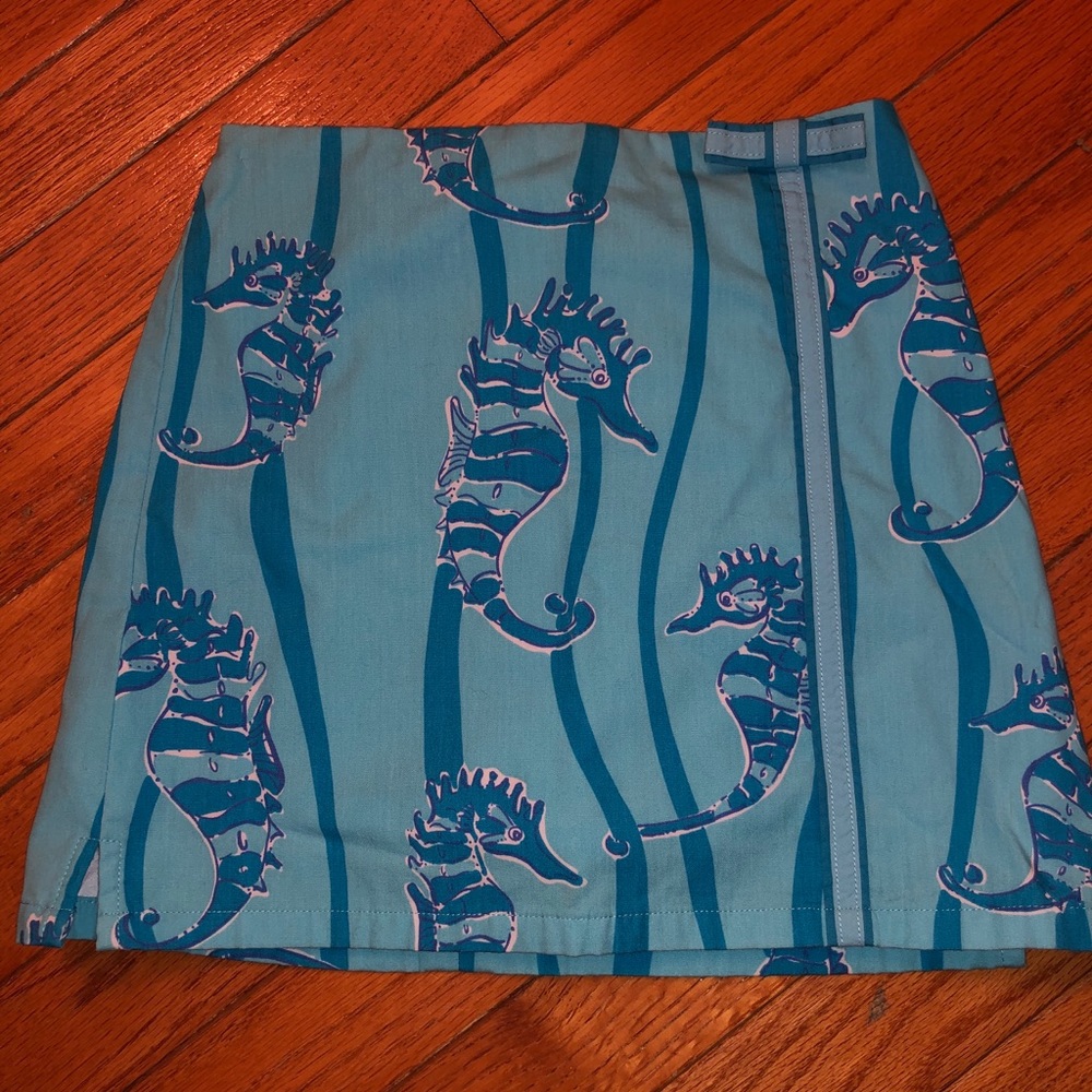 Girl Lily Pulitzer 6X Seahorse Skort